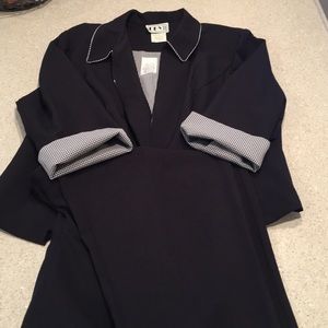 Women’s plus size suit. Black and white plaid.